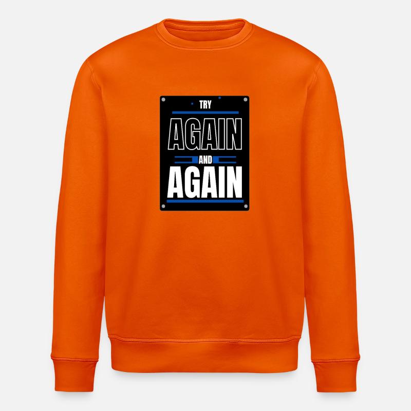 Versuchen Sie es nochmal - Stanley/Stella Unisex Bio-Sweatshirt ROLLER - Tieforange