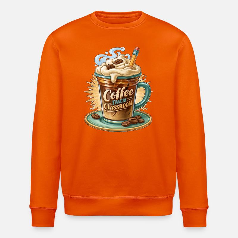 Café puis classe - Sweat bio ROLLER Stanley/Stella Unisexe - orange profond