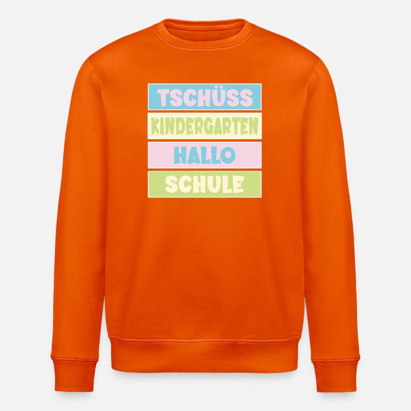 Abschied Kindergarten Einschulung - Stanley/Stella Unisex Bio-Sweatshirt ROLLER - Tieforange