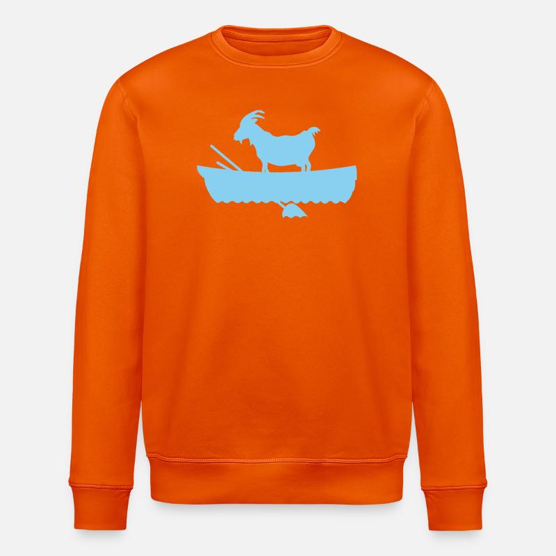 G.O.A.T. Chèvre dans le bateau - Sweat bio ROLLER Stanley/Stella Unisexe - orange profond
