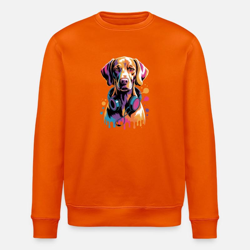 Viszla - Sweat bio ROLLER Stanley/Stella Unisexe - orange profond
