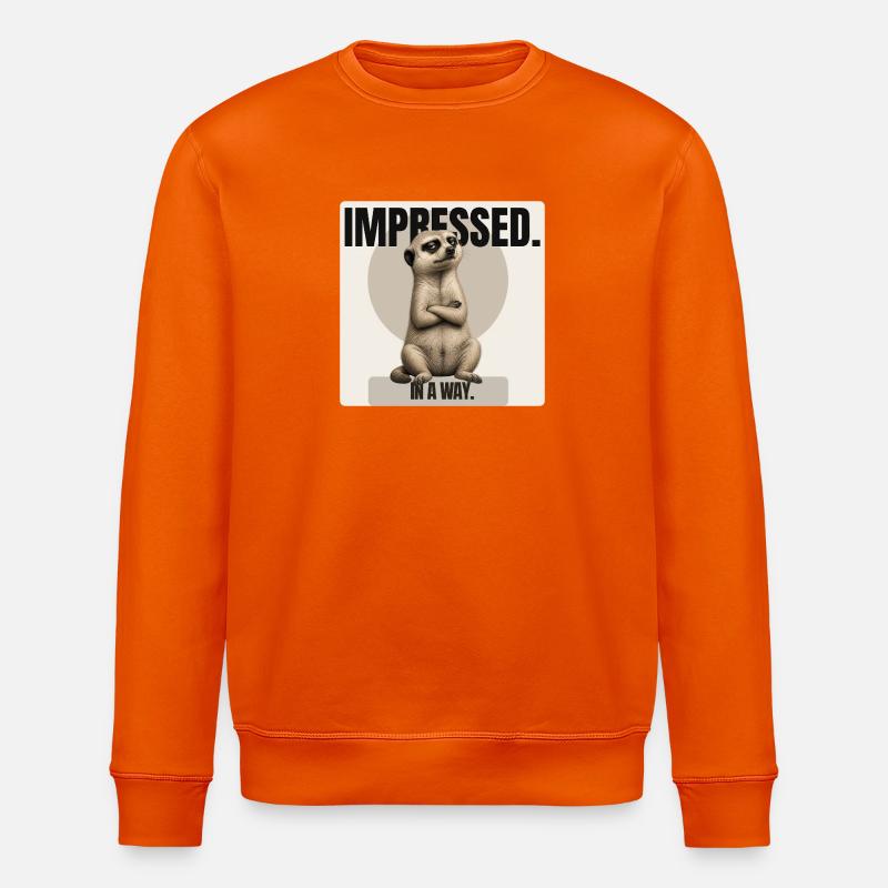 Impressionné. – Conception sarcastique de suricates - Sweat bio ROLLER Stanley/Stella Unisexe - orange profond