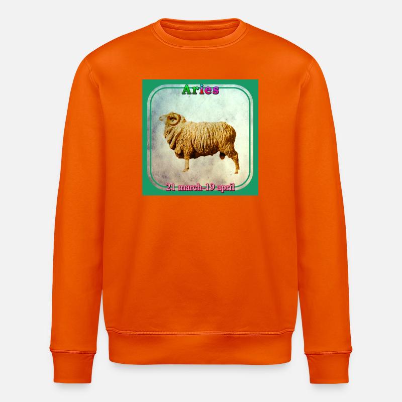 Aries - Stanley/Stella ROLLER Unisex Organic Sweatshirt - bright orange
