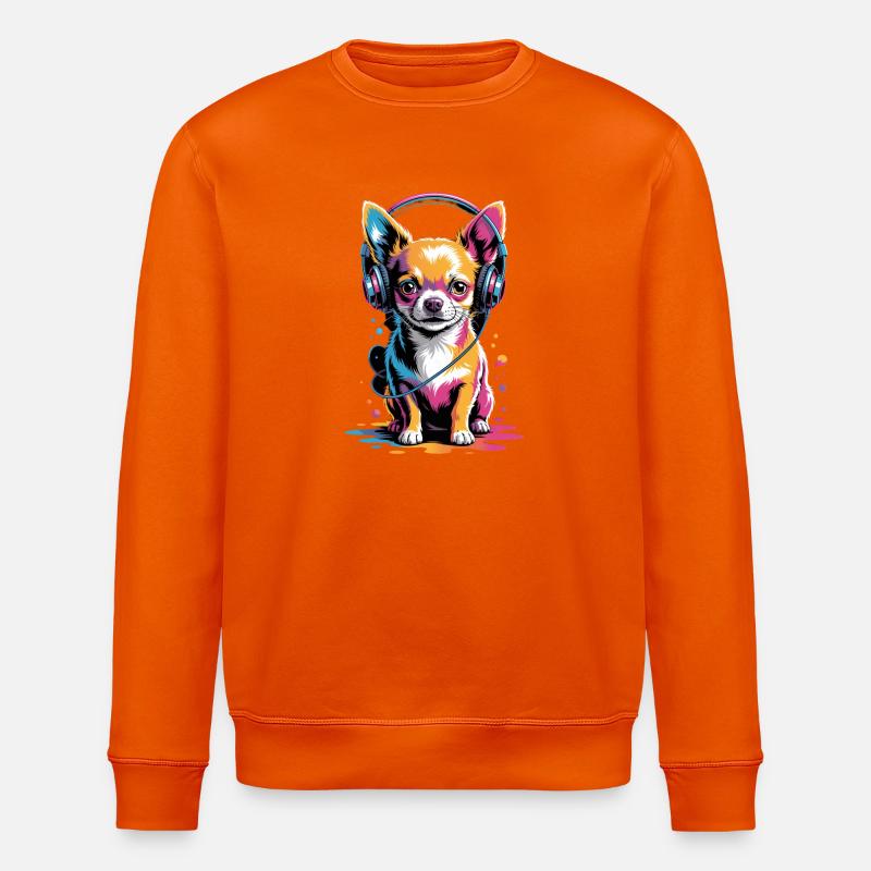 Casques Chihuahua - Sweat bio ROLLER Stanley/Stella Unisexe - orange profond