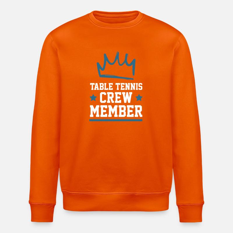 Table Tennis Crew - Stanley/Stella Unisex Bio-Sweatshirt ROLLER - Tieforange