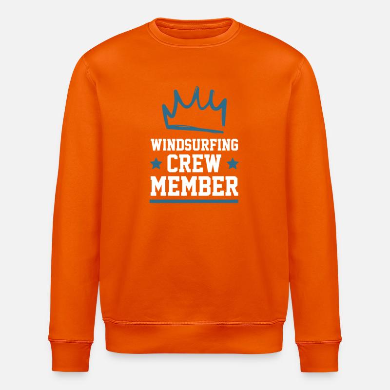 Windsurfing Crew - Stanley/Stella ROLLER Unisex Organic Sweatshirt - bright orange