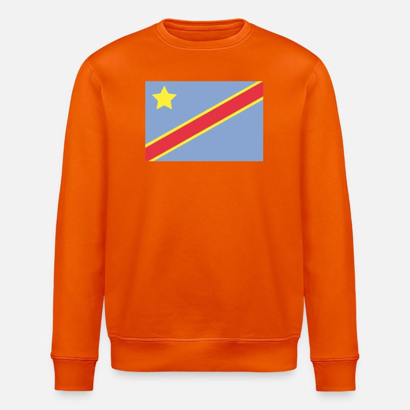 Drapeau du Congo - Sweat bio ROLLER Stanley/Stella Unisexe - orange profond