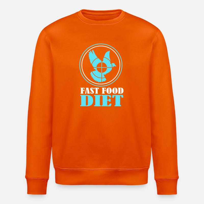 Taube Taubenjagd Jagd Jäger - Stanley/Stella Unisex Bio-Sweatshirt ROLLER - Tieforange