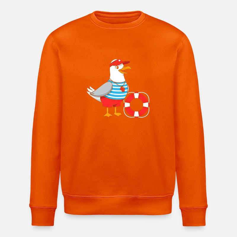 Conception de sauveteurs de mouette - Sweat bio ROLLER Stanley/Stella Unisexe - orange profond