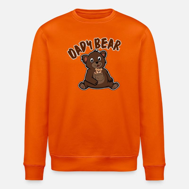 Papa Ours et son Ourson - Sweat bio ROLLER Stanley/Stella Unisexe - orange profond