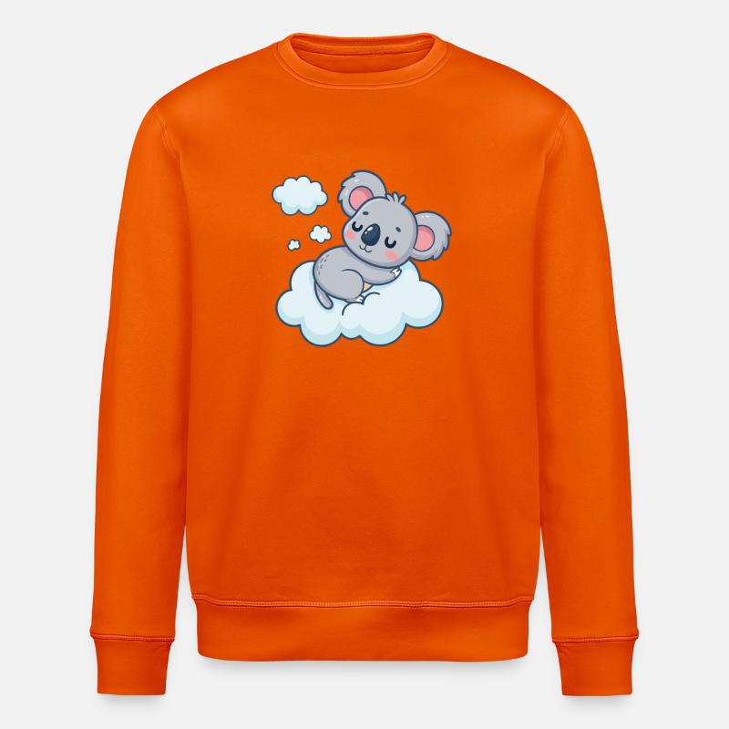 Schläfrige Koala-Wolke - Stanley/Stella Unisex Bio-Sweatshirt ROLLER - Tieforange