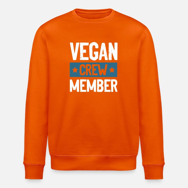 Vegan Crew - Sweat bio ROLLER Stanley/Stella Unisexe - orange profond