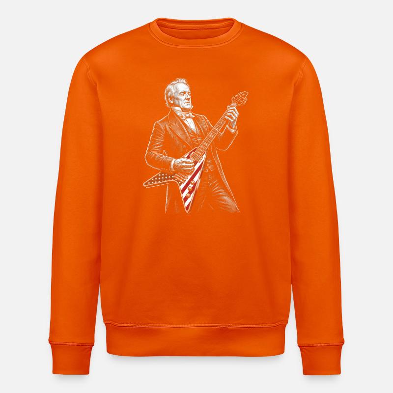 James Buchanan Gitarre spielen - Stanley/Stella Unisex Bio-Sweatshirt ROLLER - Tieforange