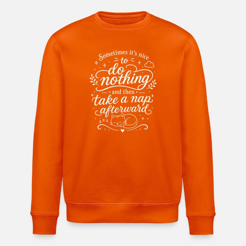 Take a nap - Stanley/Stella ROLLER Unisex Organic Sweatshirt - bright orange