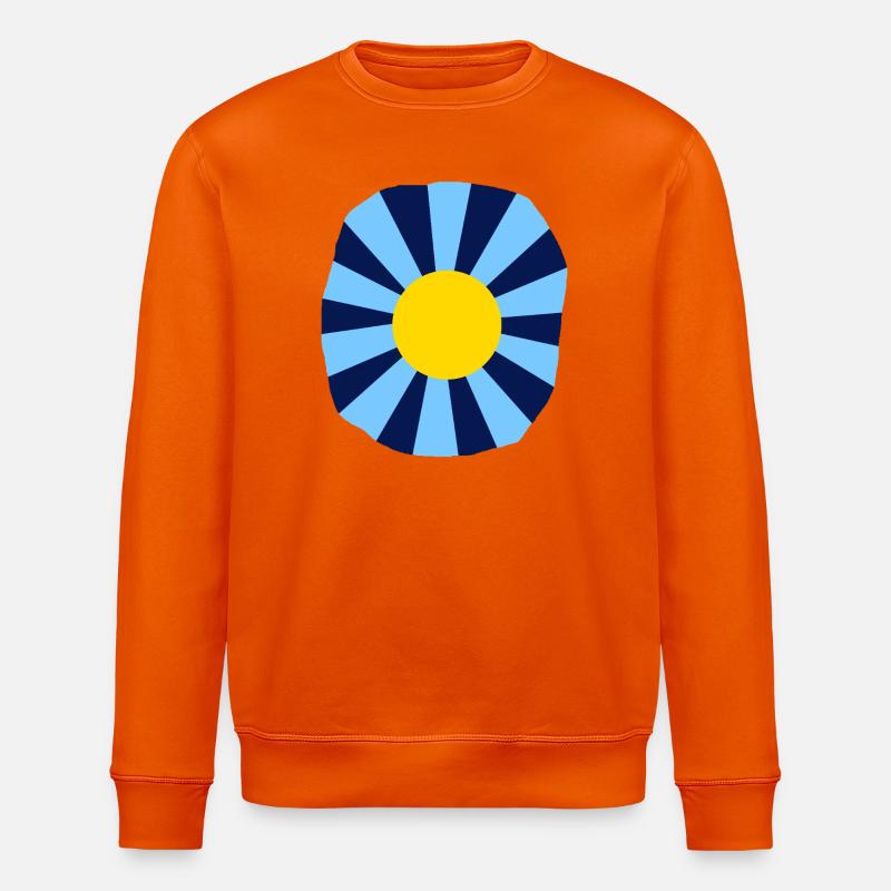 Fleur psychédélique - Sweat bio ROLLER Stanley/Stella Unisexe - orange profond
