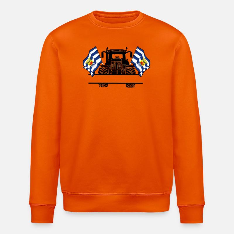 Zeeland_Tractor_Custom_Edition - Stanley/Stella ROLLER Unisex Organic Sweatshirt - bright orange