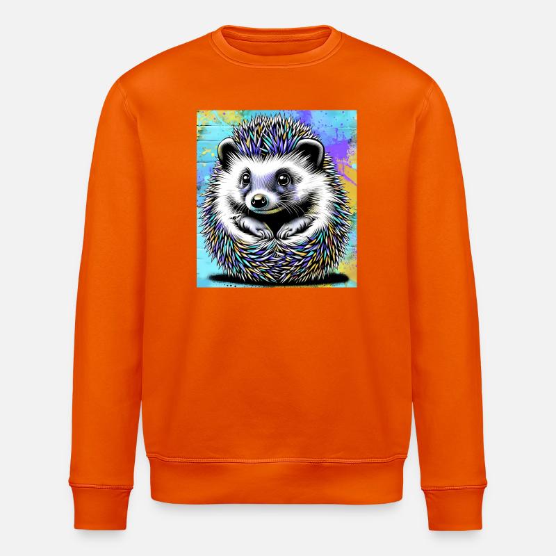 Igel - Stanley/Stella Unisex Bio-Sweatshirt ROLLER - Tieforange