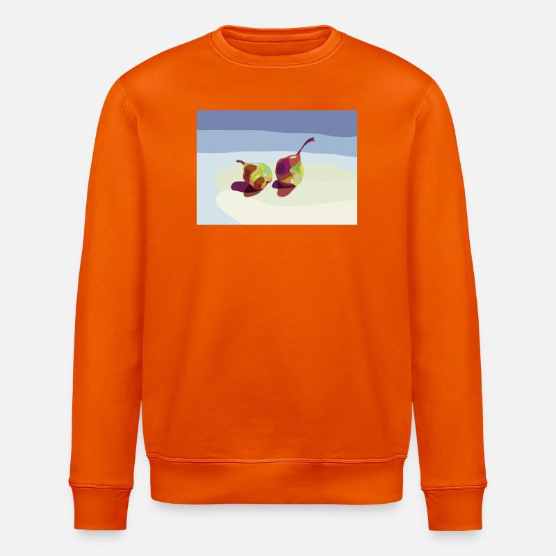 Abstrakte Birnen am Strand - Stanley/Stella Unisex Bio-Sweatshirt ROLLER - Tieforange