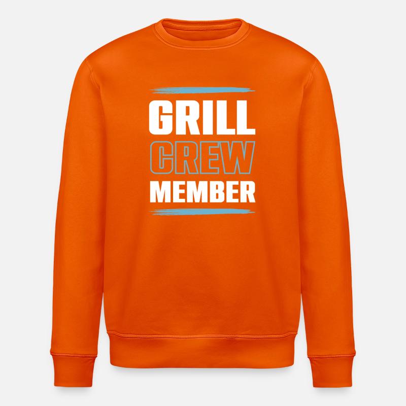 Grill Crew - Stanley/Stella ROLLER Unisex Organic Sweatshirt - bright orange