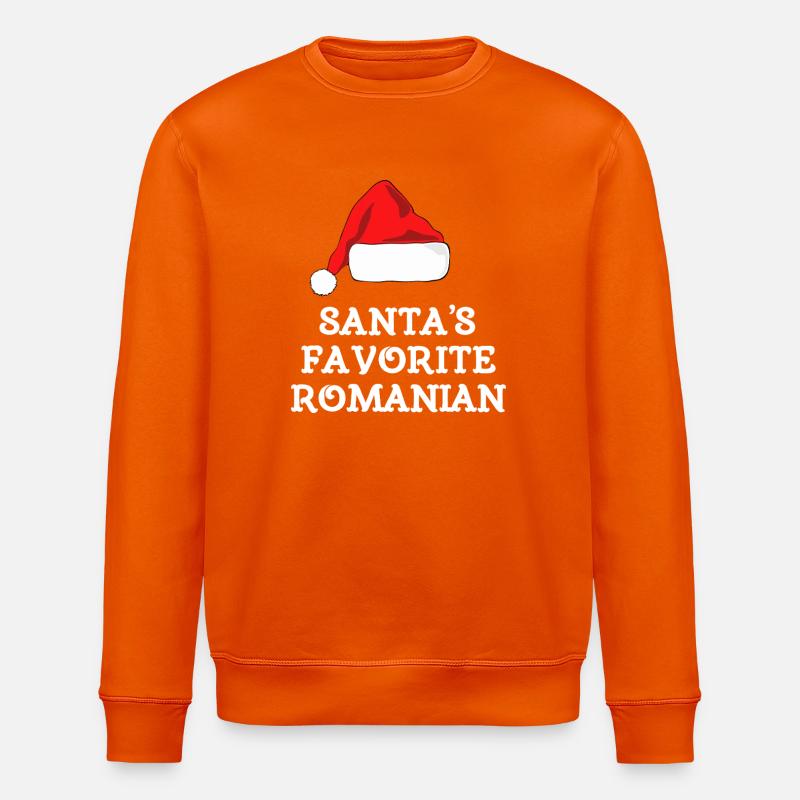 Santa's Lieblingsrumäne - Stanley/Stella Unisex Bio-Sweatshirt ROLLER - Tieforange