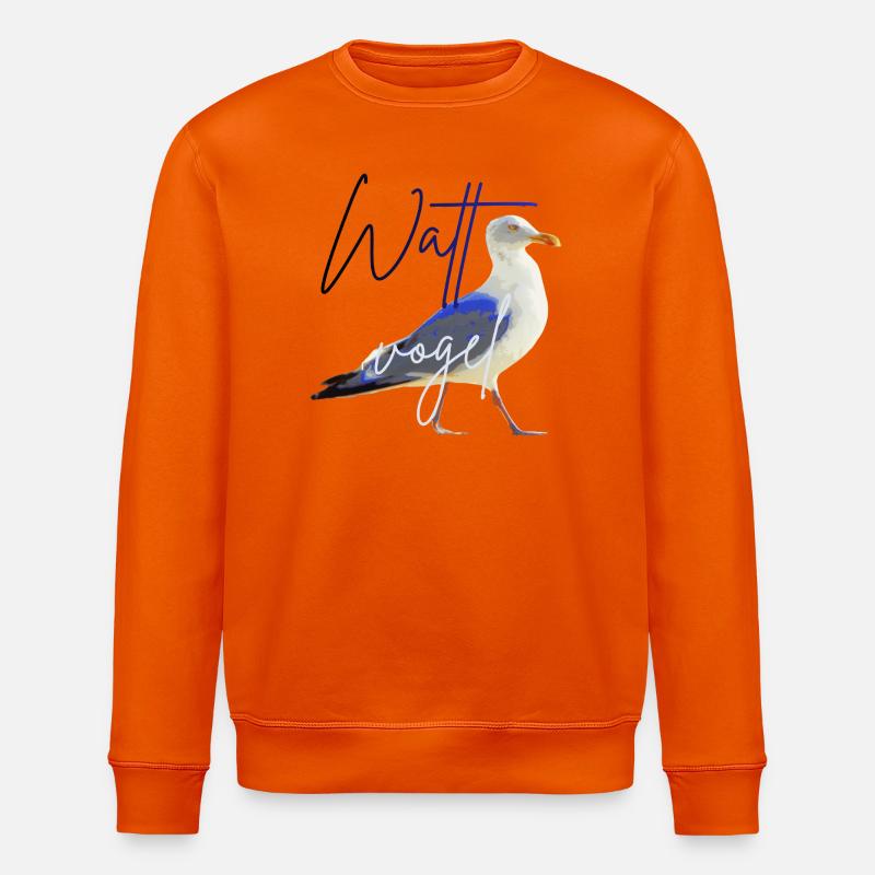 Wattvogel_3.2 - Stanley/Stella Unisex Bio-Sweatshirt ROLLER - Tieforange