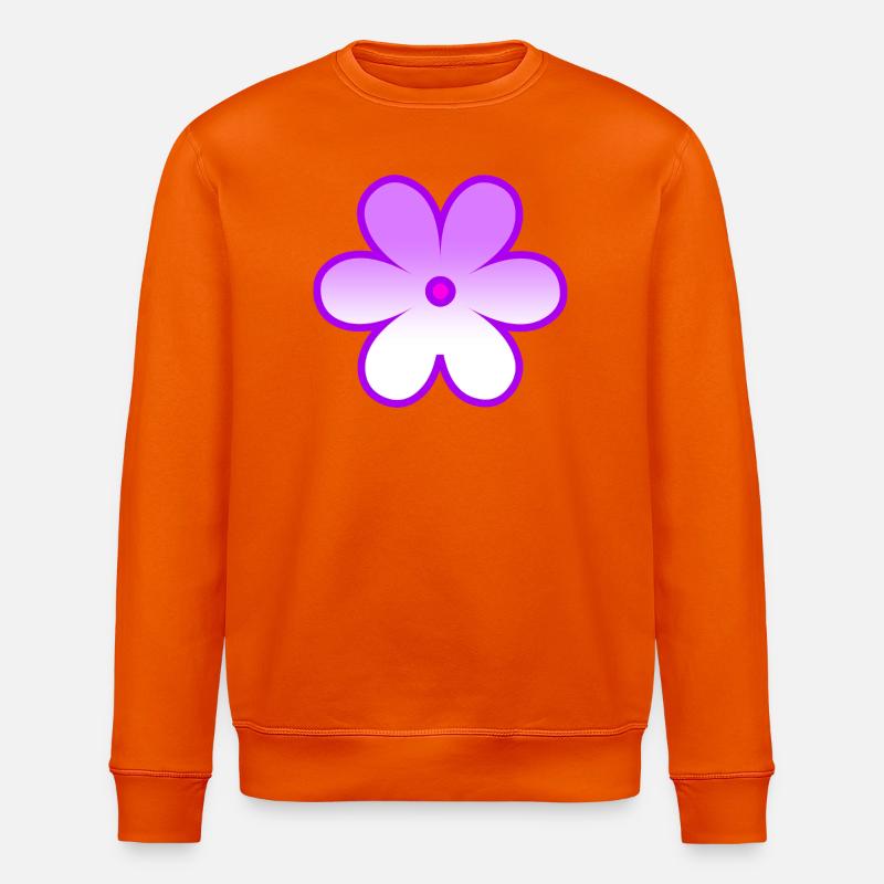 Fleur - Sweat bio ROLLER Stanley/Stella Unisexe - orange profond