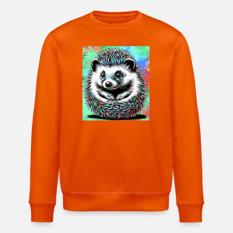 Igel - Stanley/Stella Unisex Bio-Sweatshirt ROLLER - Tieforange