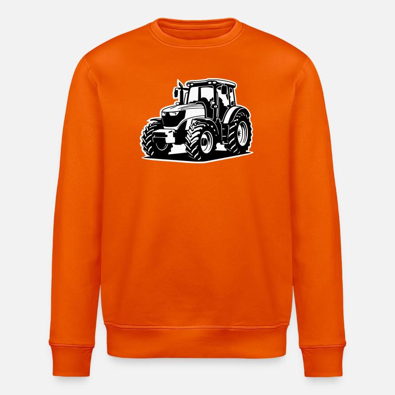 Traktor / Trecker / Schlepper (2-farbig) - Stanley/Stella Unisex Bio-Sweatshirt ROLLER - Tieforange