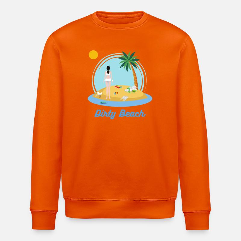 Dirty Beach - Stanley/Stella ROLLER Unisex Organic Sweatshirt - bright orange