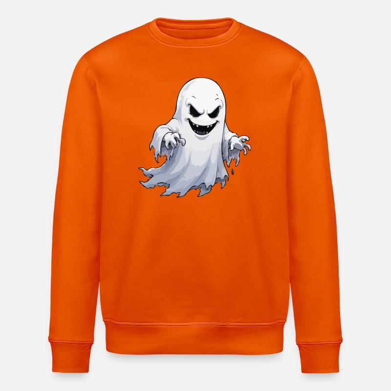 Spukgeist: freche Nachtgestalt - Stanley/Stella Unisex Bio-Sweatshirt ROLLER - Tieforange
