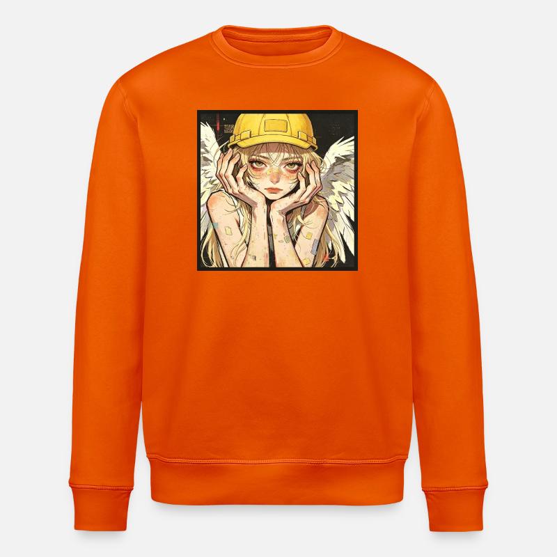 Ouvrier Ailé, Rêveur - Sweat bio ROLLER Stanley/Stella Unisexe - orange profond
