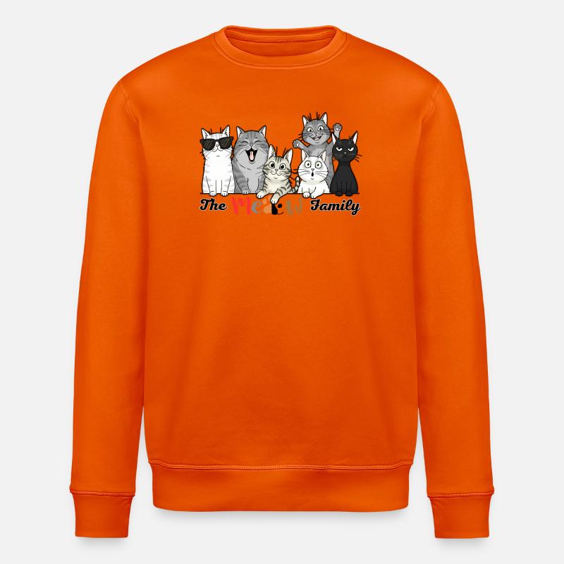 La Tribu des Chats Joyeux - Sweat bio ROLLER Stanley/Stella Unisexe - orange profond