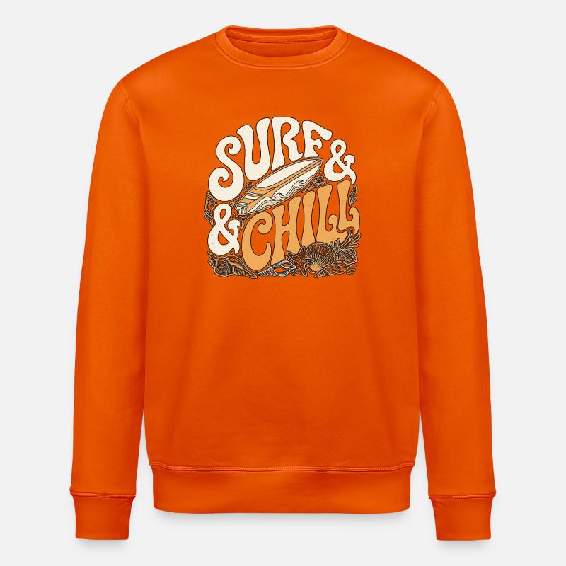 Surf And Chill - Stanley/Stella Unisex Bio-Sweatshirt ROLLER - Tieforange