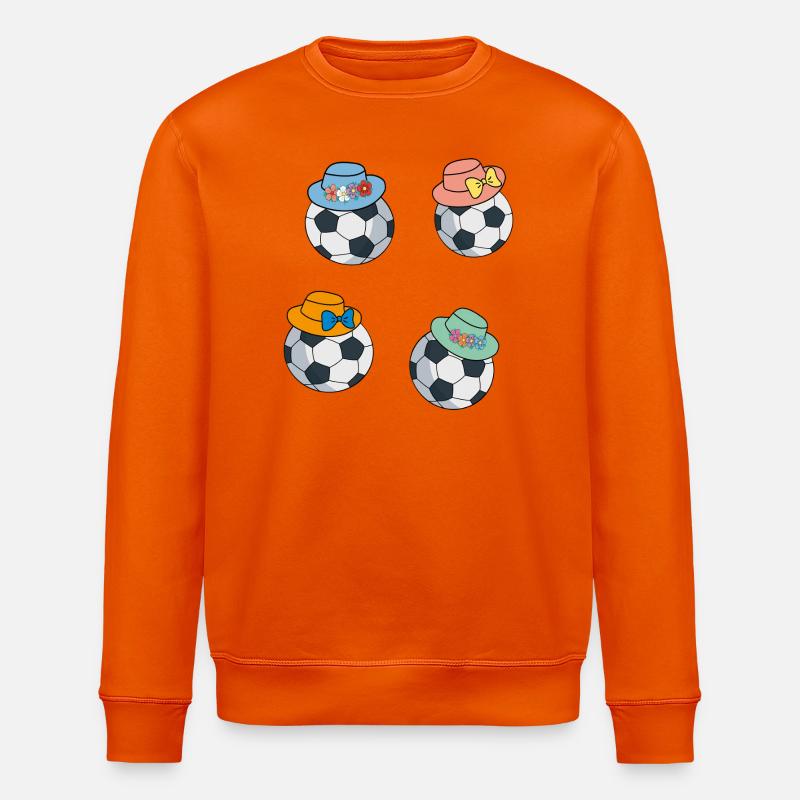 Fußbälle mit Hut - Stanley/Stella Unisex Bio-Sweatshirt ROLLER - Tieforange