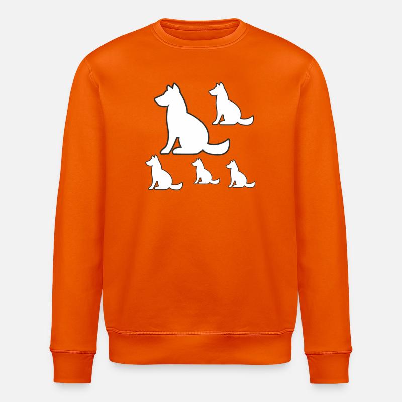 Hunde - Stanley/Stella Unisex Bio-Sweatshirt ROLLER - Tieforange