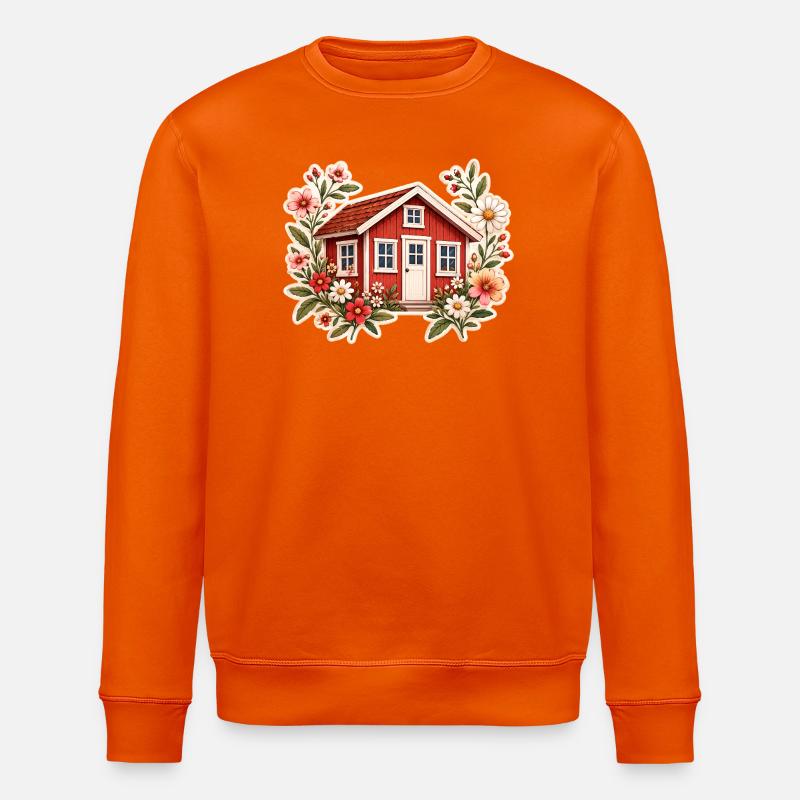 rotes_Haus_2 - Stanley/Stella Unisex Bio-Sweatshirt ROLLER - Tieforange