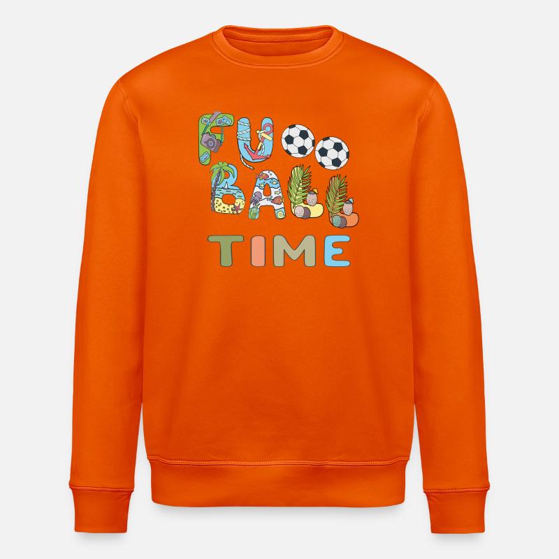 Fußball Time - Stanley/Stella Unisex Bio-Sweatshirt ROLLER - Tieforange