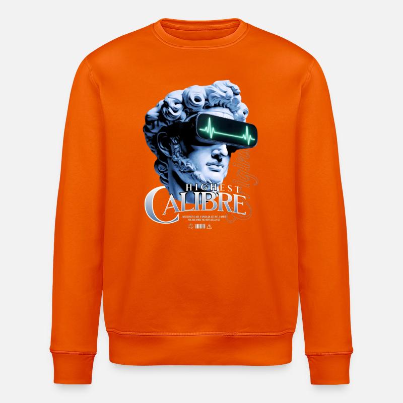 Höchst Kaliber VR-Statue - Stanley/Stella Unisex Bio-Sweatshirt ROLLER - Tieforange