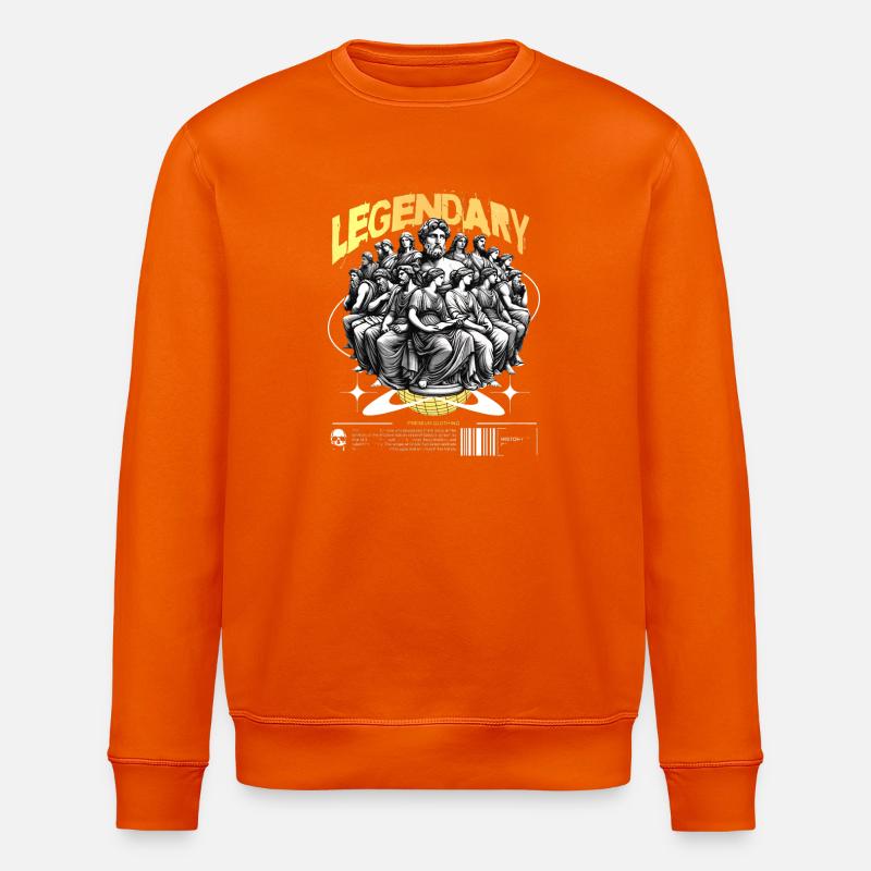 Legendary Thinker Assembly - Stanley/Stella ROLLER Unisex Organic Sweatshirt - bright orange