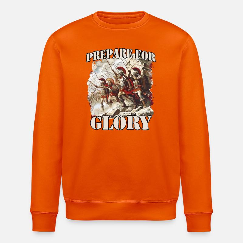 Roi guerrier spartiate Léonidas grec Ph - Sweat bio ROLLER Stanley/Stella Unisexe - orange profond