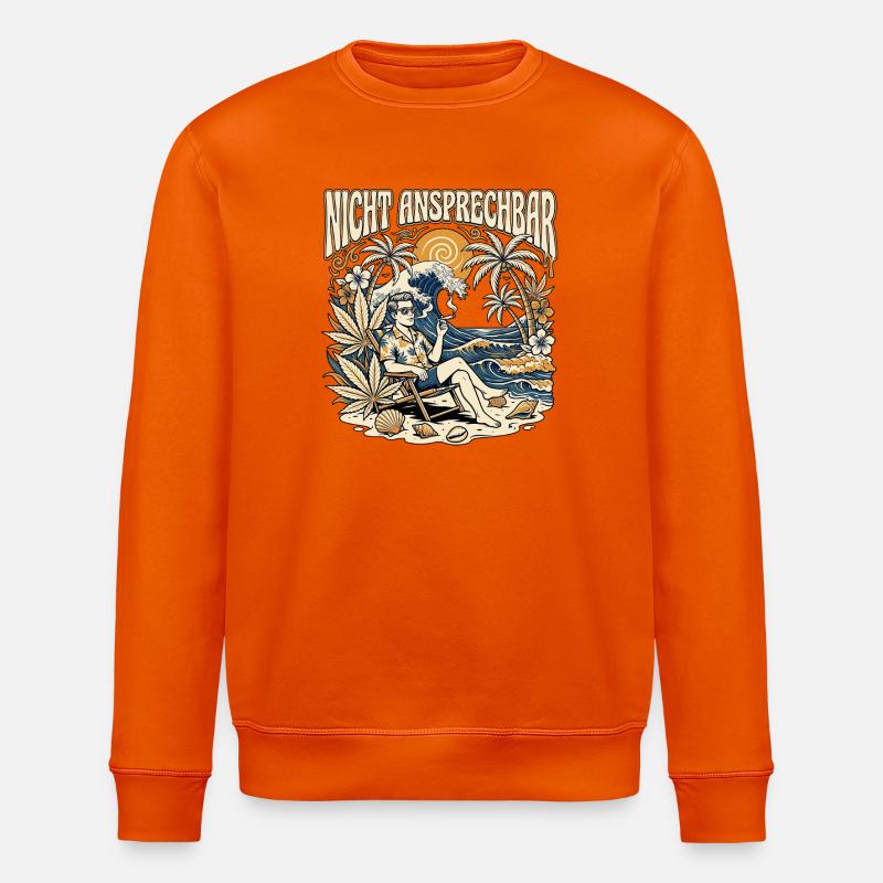 Nicht Ansprechbar - Stanley/Stella Unisex Bio-Sweatshirt ROLLER - Tieforange