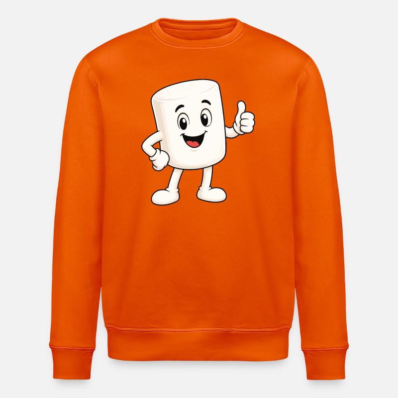 Süßer Marshmallow mit Daumen hoch - Stanley/Stella Unisex Bio-Sweatshirt ROLLER - Tieforange