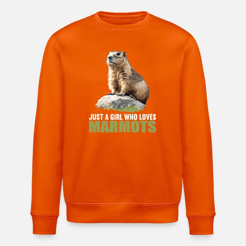 Marmottes Marmotte - Sweat bio ROLLER Stanley/Stella Unisexe - orange profond