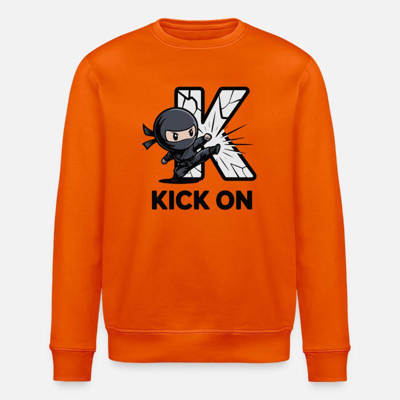 Ninja Kick Through K Logo - Sweat bio ROLLER Stanley/Stella Unisexe - orange profond