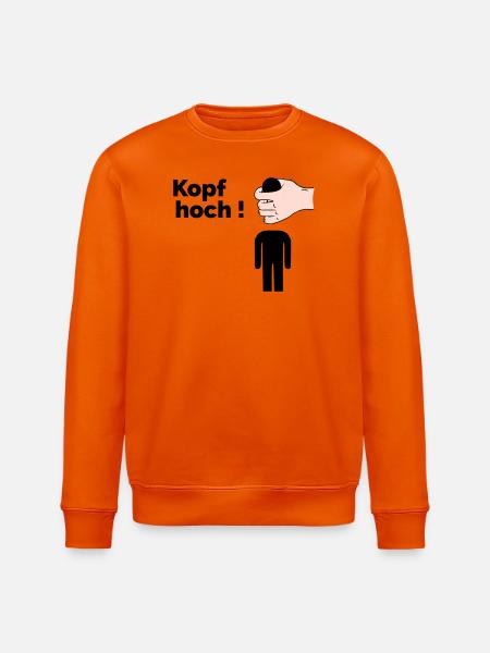 Kopf hoch - Stanley/Stella Unisex Bio-Sweatshirt ROLLER - Tieforange