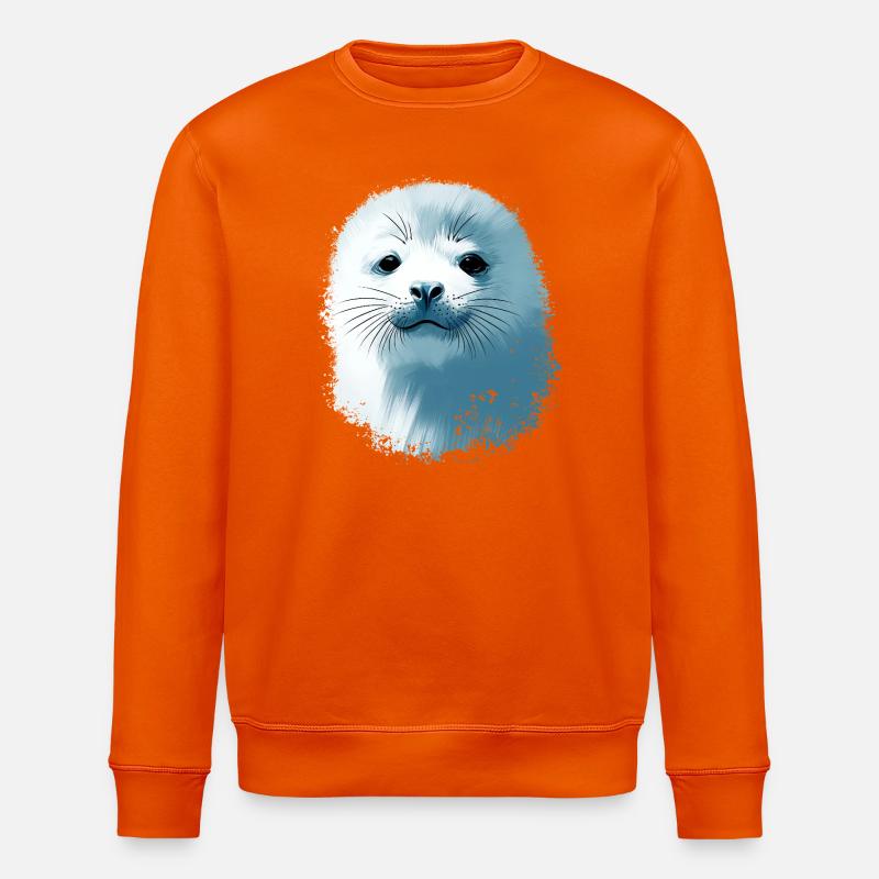 Bébé phoque - Sweat bio ROLLER Stanley/Stella Unisexe - orange profond