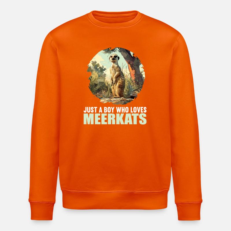 Suricate Erdmännchen - Sweat bio ROLLER Stanley/Stella Unisexe - orange profond