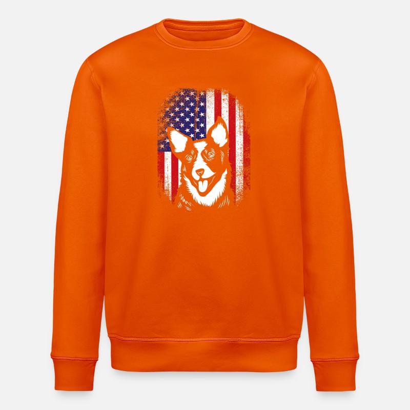 Bouvier australien chien - Sweat bio ROLLER Stanley/Stella Unisexe - orange profond