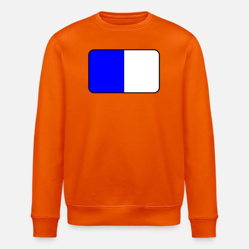 Spa-Flaggenemblem - Stanley/Stella Unisex Bio-Sweatshirt ROLLER - Tieforange