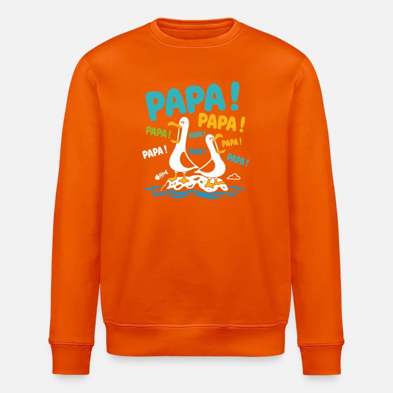 Vogelväter - Stanley/Stella Unisex Bio-Sweatshirt ROLLER - Tieforange